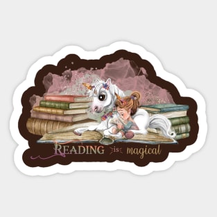 Reading is Magical Sticker